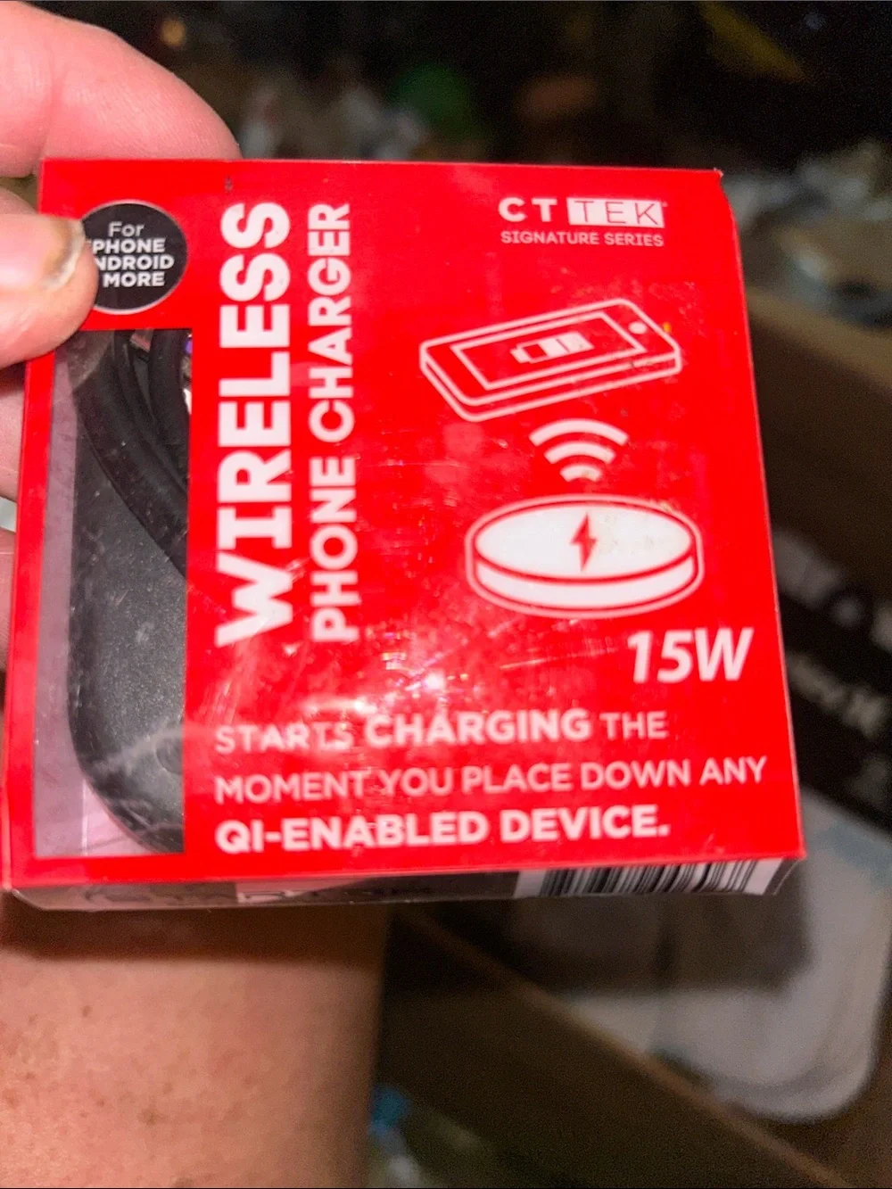 CTTEK Signature Series 15W Wireless Phone Charger - Red